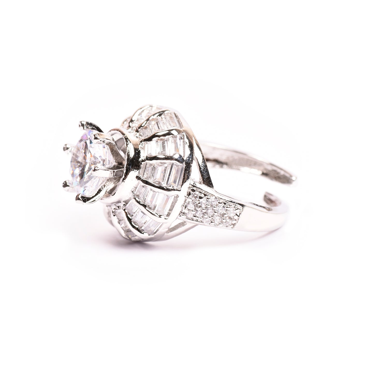 Ornapp Cubic zirconia Adjustable Diamond design Ring| Exclusive range| Gift for her