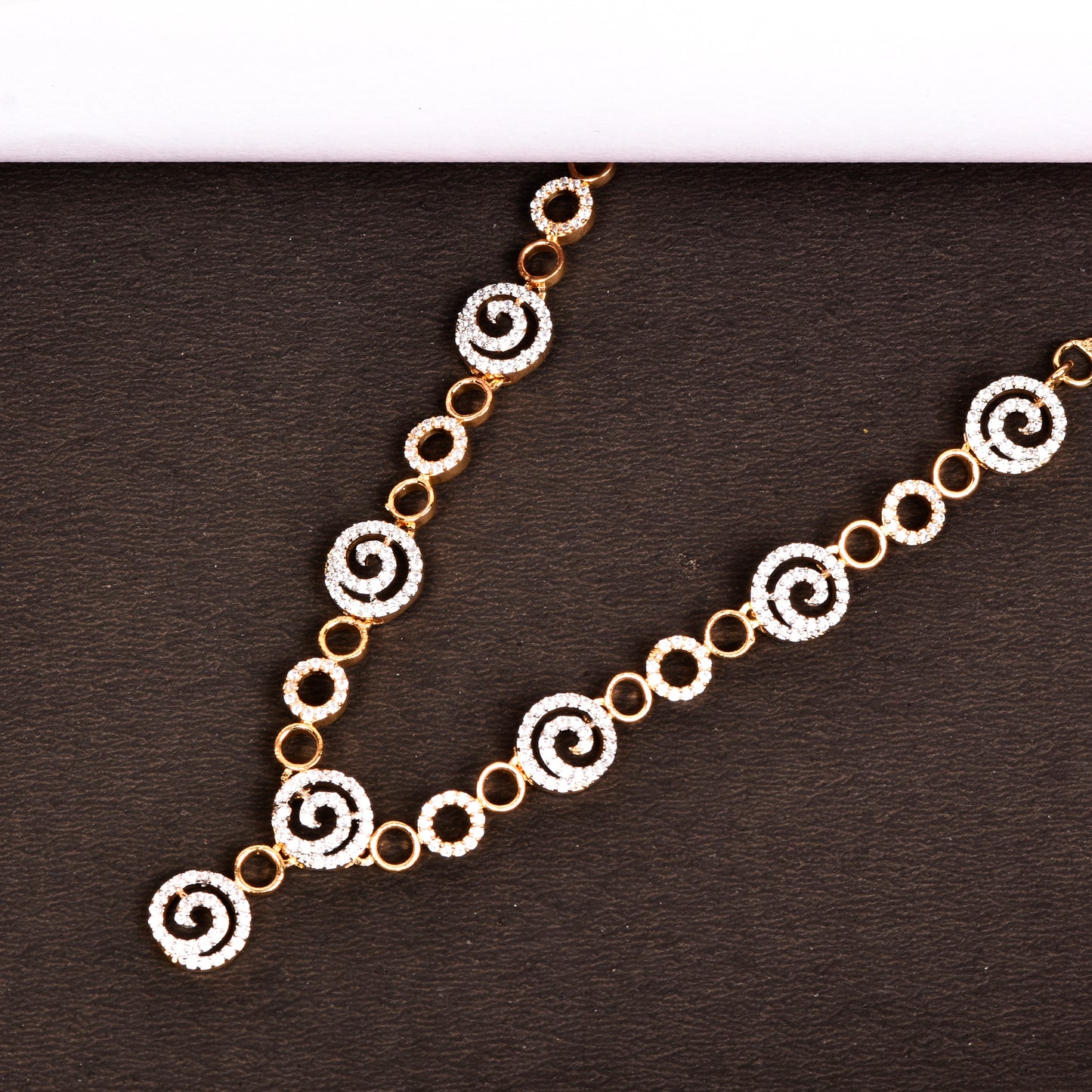 Ornapp Cubic zirconia round design Necklace set| Premium range| American diamond set