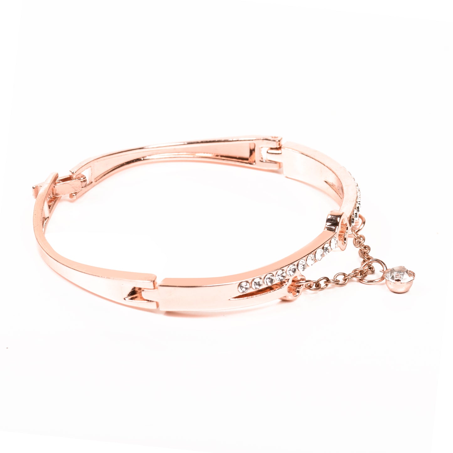 Ornapp Rose Gold Beautiful Cross design Bracelet |Decorative Bracelet| Gift for women and girls|