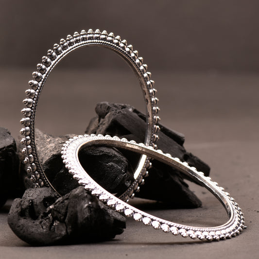 Ornapp Designer Kada (*2) |Elegant Jewelry| Oxidized Range