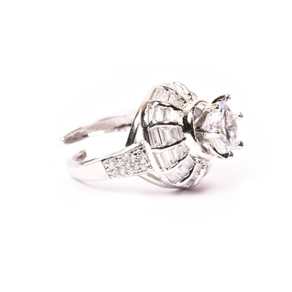 Ornapp Cubic zirconia Adjustable Diamond design Ring| Exclusive range| Gift for her
