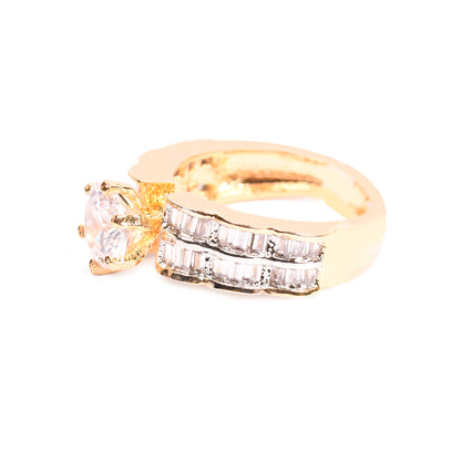 Ornapp Cubic zirconia Adjustable Exclusive design Ring| Exclusive range| Gift for her