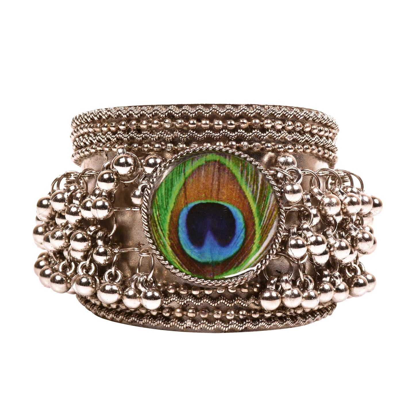 Ornapp Oxidized Krishan ji leaf Bracelet| Mainstream Jewelry| Oxidized Range