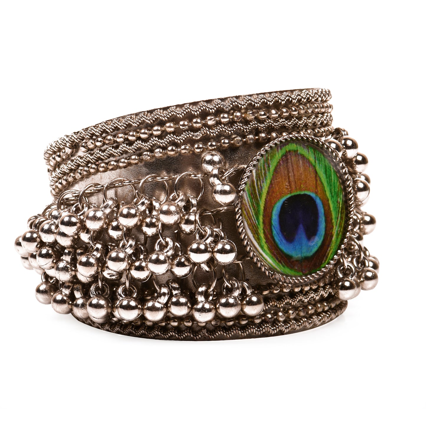 Ornapp Oxidized Krishan ji leaf Bracelet| Mainstream Jewelry| Oxidized Range