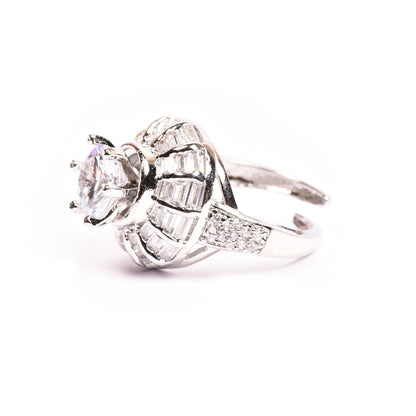 Ornapp Cubic zirconia Adjustable Diamond design Ring| Exclusive range| Gift for her
