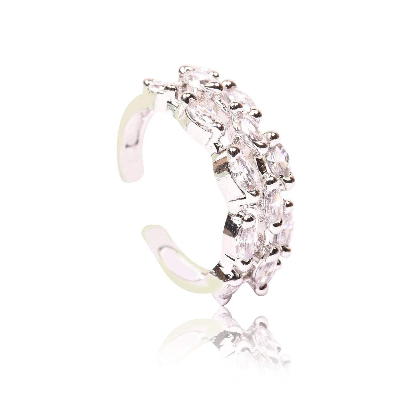 Ornapp Cubic zirconia Adjustable Diamond design Ring| Exclusive range| Gift for her