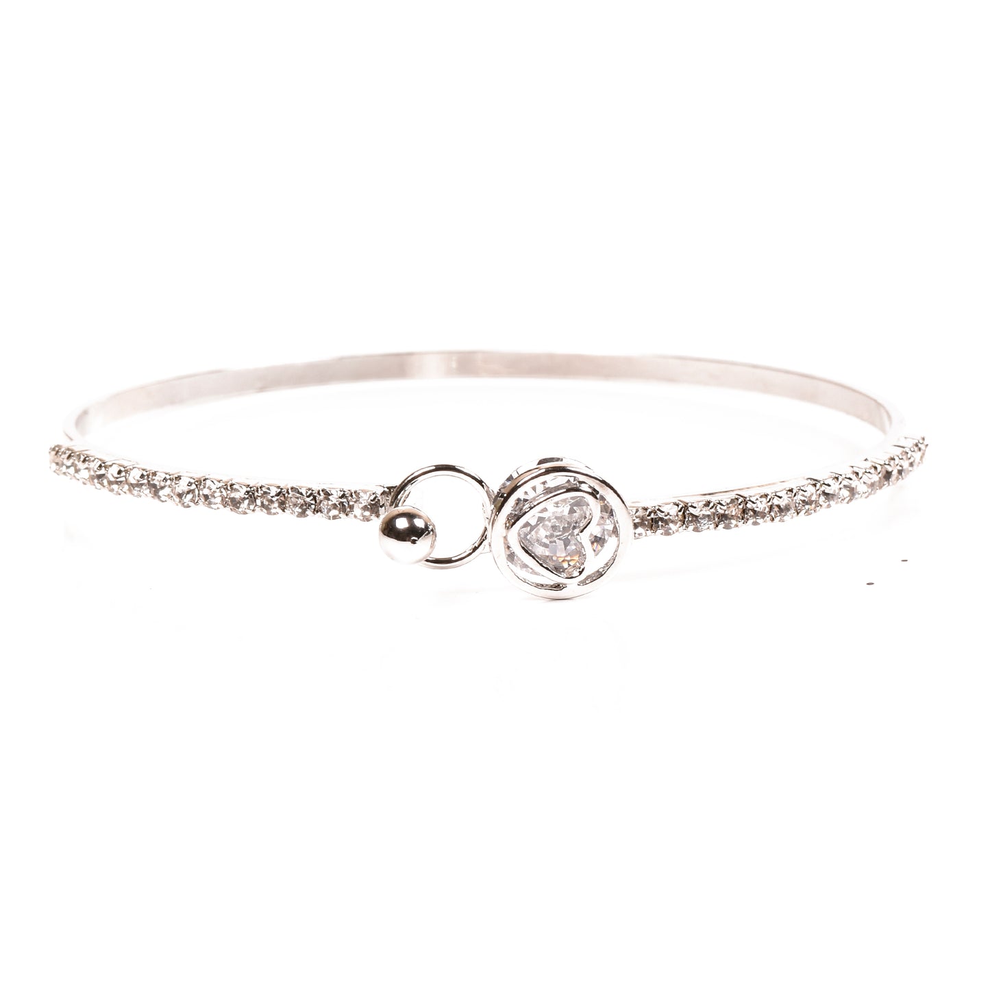 Ornapp Special Heart Bracelet With American Diamond Studded| Fashion Jewelry| Designer jewelry|