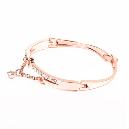 Ornapp Rose Gold Beautiful Cross design Bracelet |Decorative Bracelet| Gift for women and girls|