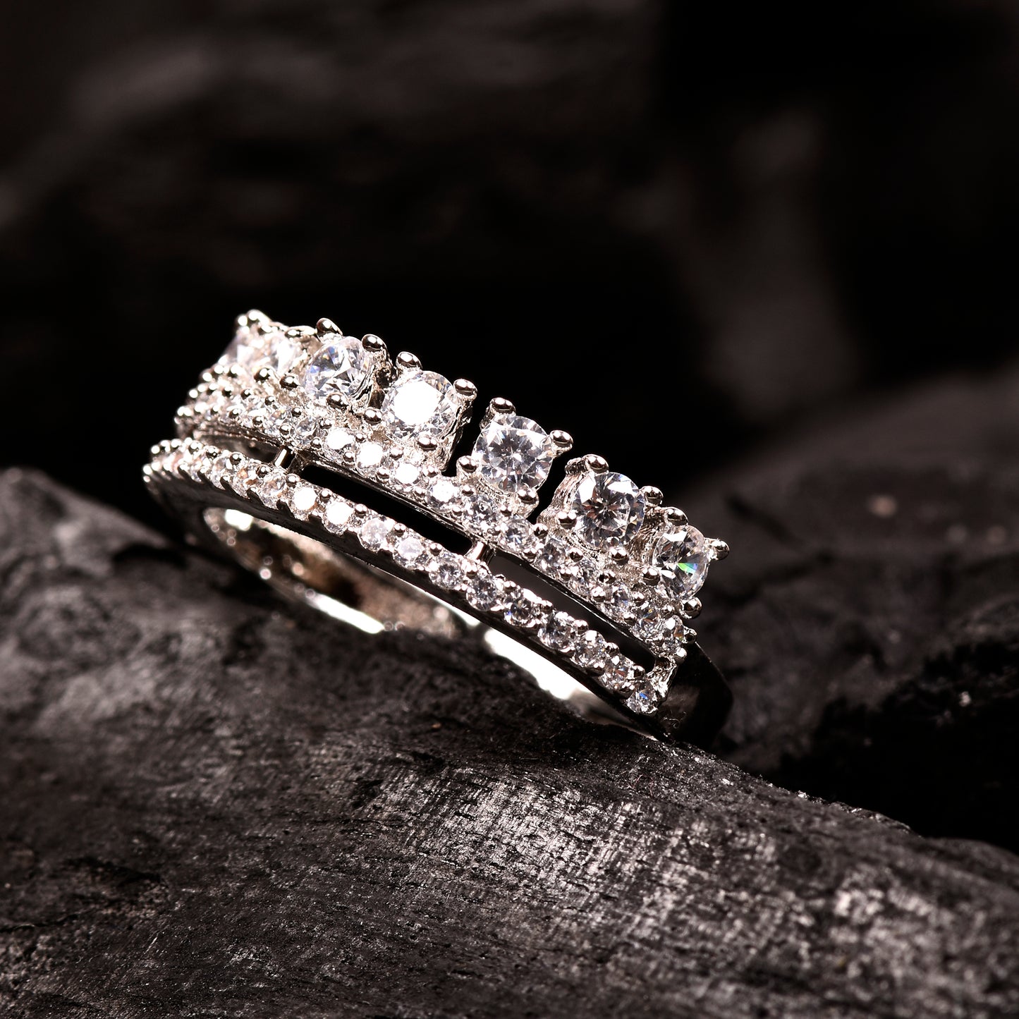Ornapp Cubic zirconia Special Diamond design Ring| Exclusive range| Gift for her