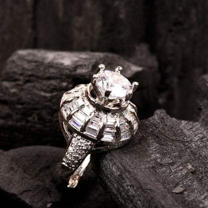 Ornapp Cubic zirconia Adjustable Diamond design Ring| Exclusive range| Gift for her