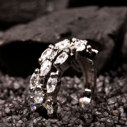 Ornapp Cubic zirconia Adjustable Diamond design Ring| Exclusive range| Gift for her