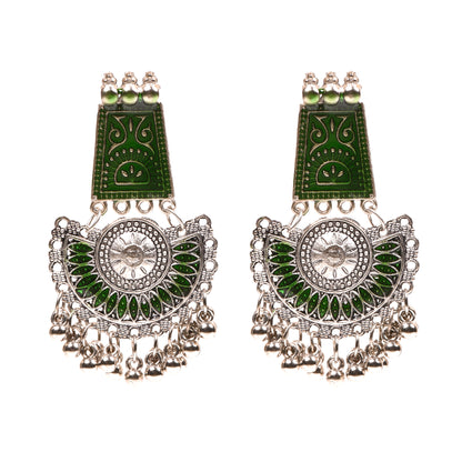 Ornapp Oxidized Special design Jhumki Earrings| Fashion Jewelry| Oxidized Range