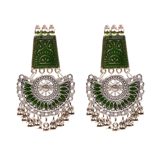 Ornapp Oxidized Special design Jhumki Earrings| Fashion Jewelry| Oxidized Range