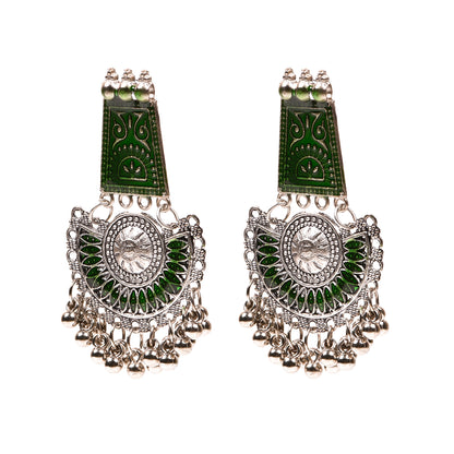 Ornapp Oxidized Special design Jhumki Earrings| Fashion Jewelry| Oxidized Range