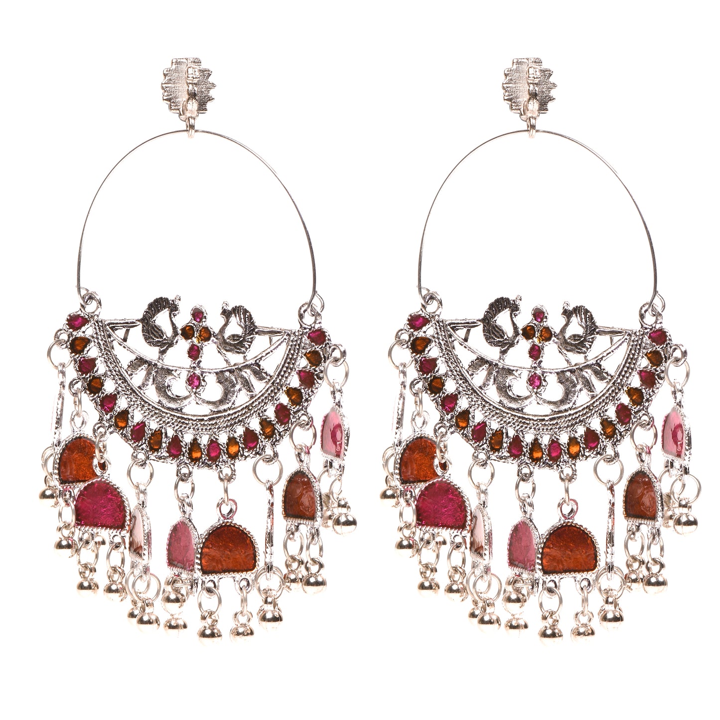 Ornapp Oxidized Jhumki Earrings for women| Mainstream Jewelry| Oxidized Range