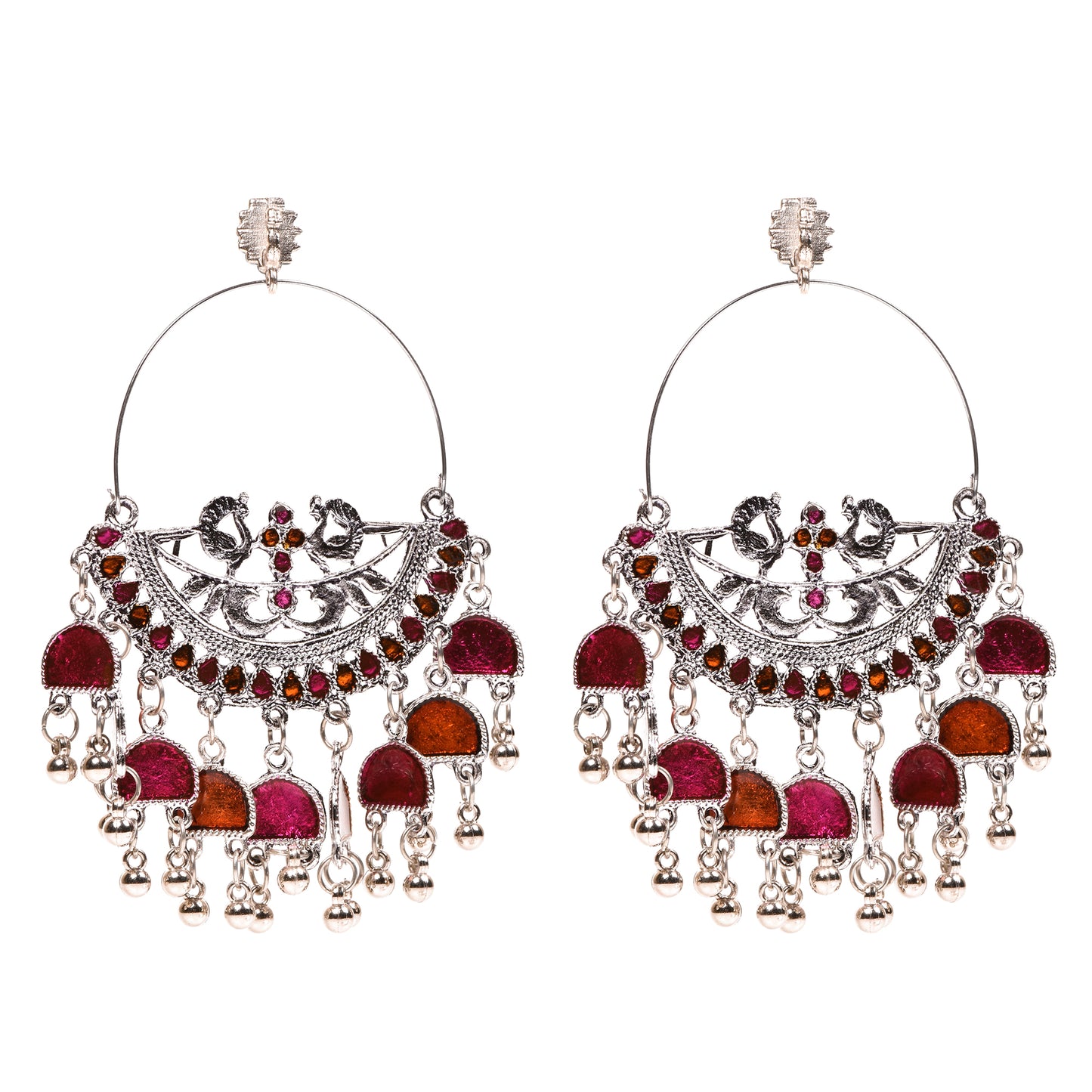 Ornapp Oxidized Jhumki Earrings for women| Mainstream Jewelry| Oxidized Range