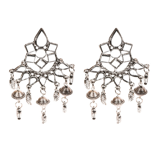 Ornapp Oxidized Mirror Earrings| Stylish Jewelry| Oxidized Range