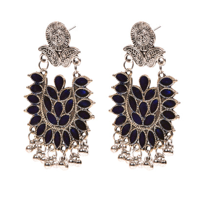 Ornapp Oxidized Blue design Jhumka | Trending Jewelry| Oxidized Range