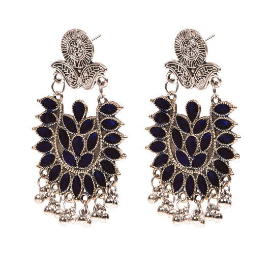 Ornapp Oxidized Blue design Jhumka | Trending Jewelry| Oxidized Range