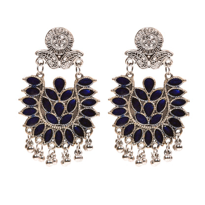 Ornapp Oxidized Blue design Jhumka | Trending Jewelry| Oxidized Range