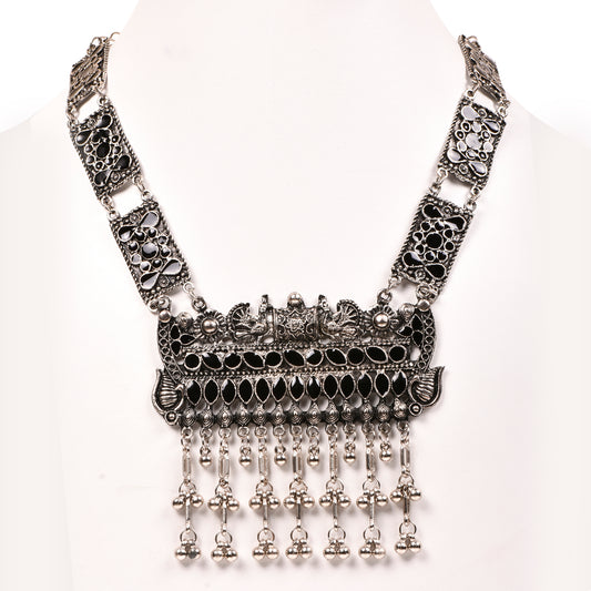 Ornapp Oxidized Black Necklace| Black beats Jewelry| Oxidized Range