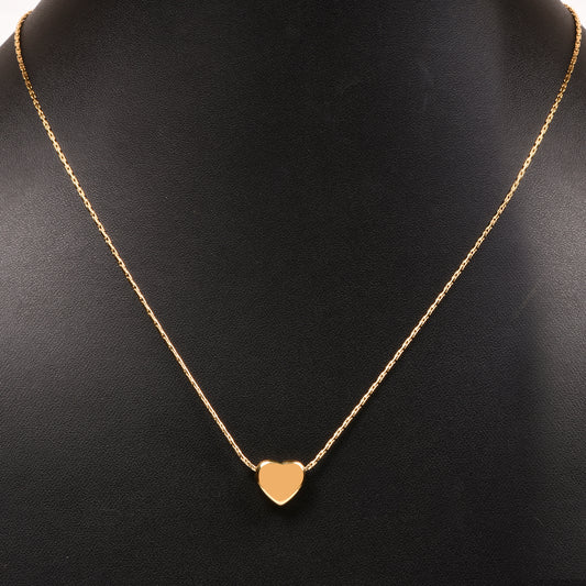 Ornapp Exquisite Heart pendant with Link chain| Mainstream jewelry| Gift for wife|
