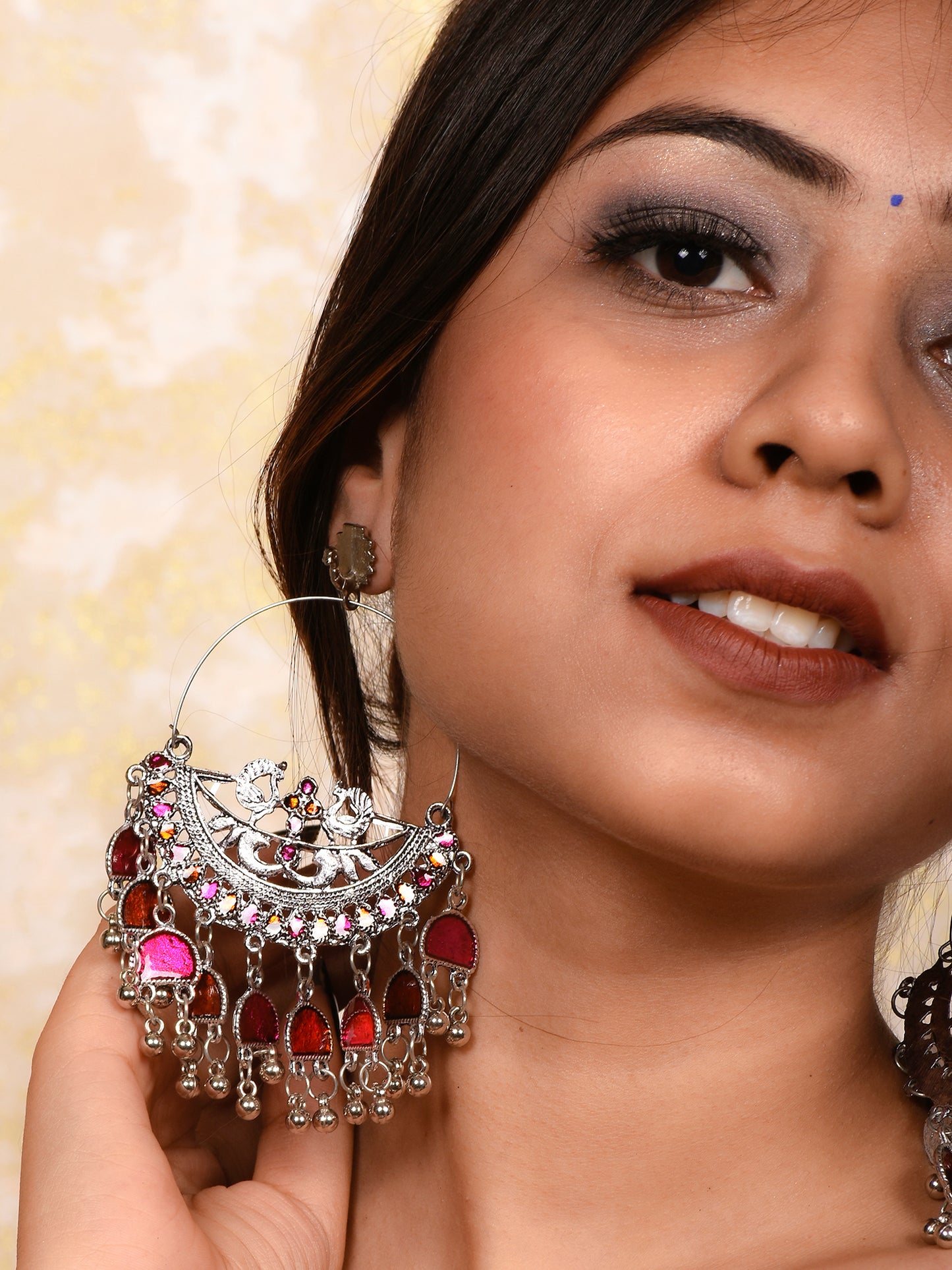 Ornapp Oxidized Jhumki Earrings for women| Mainstream Jewelry| Oxidized Range