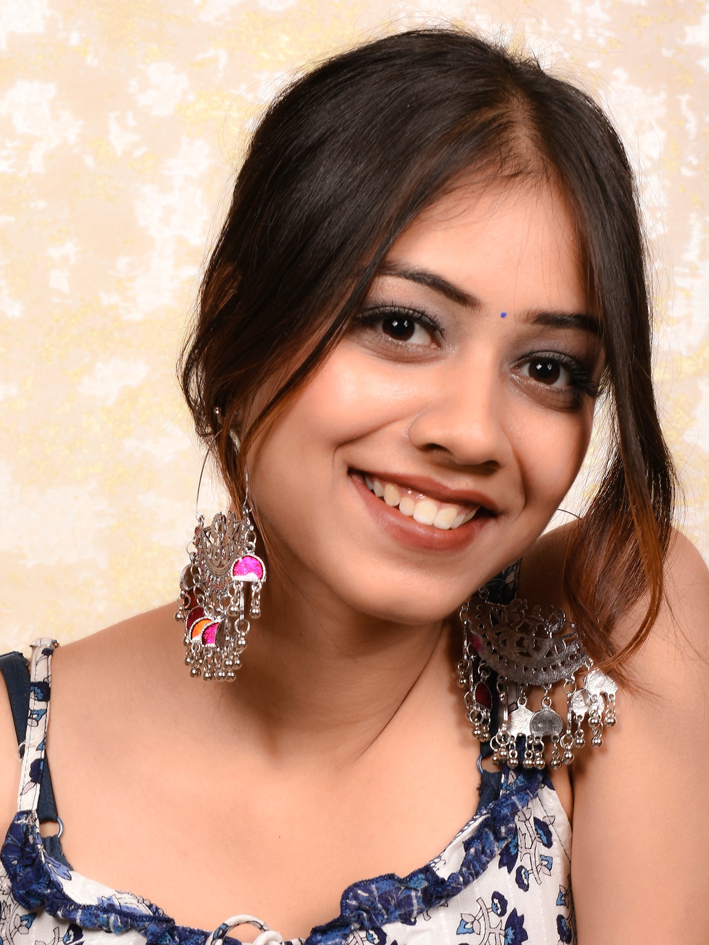 Ornapp Oxidized Jhumki Earrings for women| Mainstream Jewelry| Oxidized Range